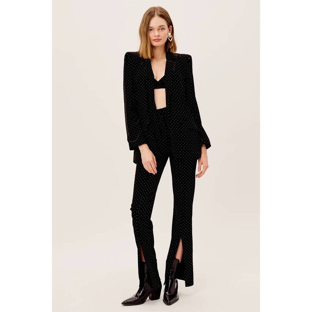 NEW FOR LOVE & LEMONS larissa flare pant in black